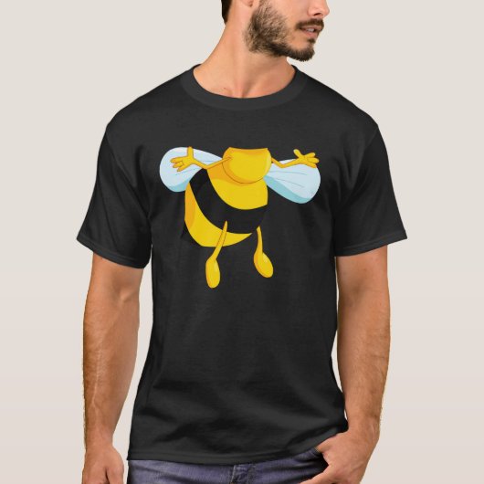 Bij-kostuum passend bij Halloween bij T-shirt (Voorkant)