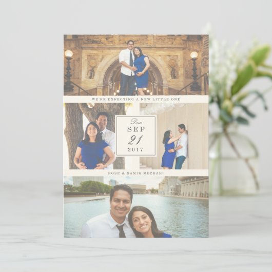 Bij laatste aankondiging van de zwangerschap (Staand voorkant)