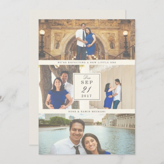 Bij laatste aankondiging van de zwangerschap (Voorkant / Achterkant)