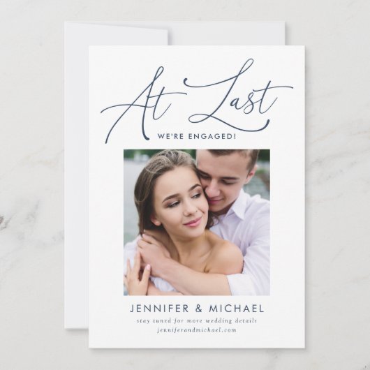 Bij laatste bekendmaking van het Verloving van de  Kaart (Voorkant)