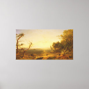 Bij Lake George Canvas Afdruk