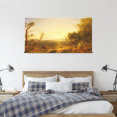 Bij Lake George Canvas Afdruk (Insitu (Slaapkamer))