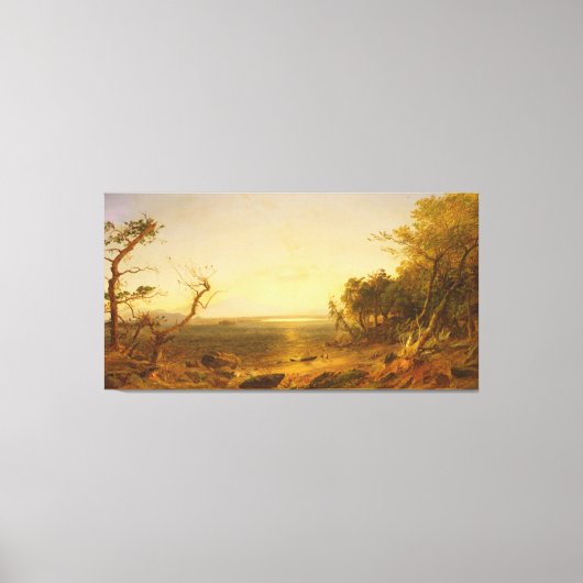 Bij Lake George Canvas Afdruk (Voorkant)