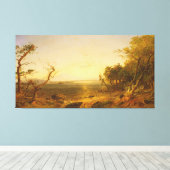 Bij Lake George Canvas Afdruk (Insitu (Houten vloer))