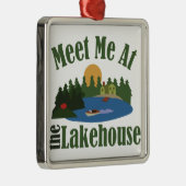 Bij Lake House Metalen Ornament (Rechts)