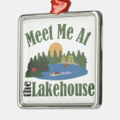 Bij Lake House Metalen Ornament (Links)