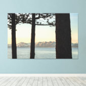 Bij Lake Tahoe Canvas Afdruk (Insitu (Houten vloer))