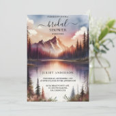 Bij Lakeside Mountain Fun Natuur Lake Vrijgezellen Kaart (Staand voorkant)