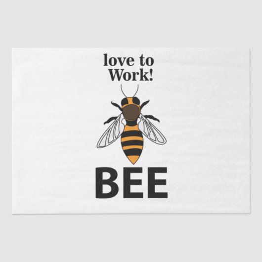 Bij Liefde Om Bij Te Werken Tissuepapier (Voorkant)