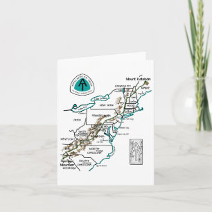 Bij Logo Appalachian Trail Wandelkaart Kaart