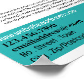 Bij Logo - Bijenstal, Honingboerderij Reclame Poster (Hoek)