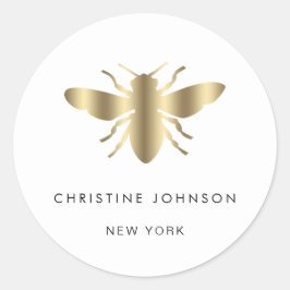 bij logo ronde sticker