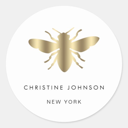 bij logo ronde sticker (Voorkant)