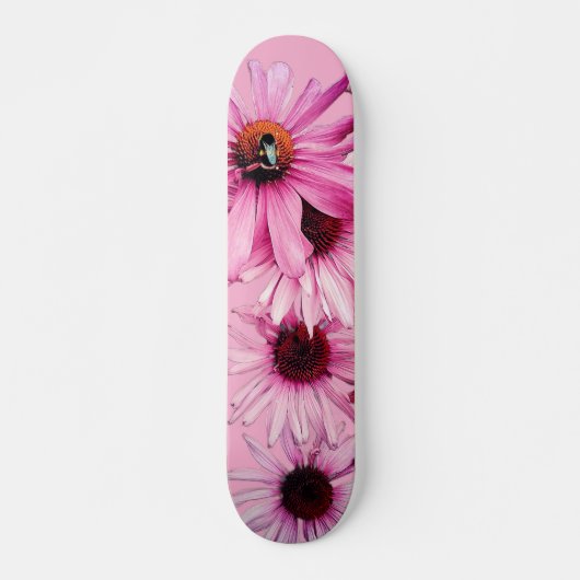 Bij, met roze bloemen persoonlijk skateboard (Voorkant)