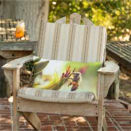 Bij met Stuifmeel Bloem Kussen Buiten