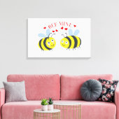Bij mij canvasprint - Valentijn cadeau idee Canvas Afdruk (Insitu (Woonkamer))