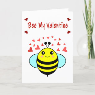 Bij mij valentijn - Mooie Bij Valentijnsdag Feestdagen Kaart