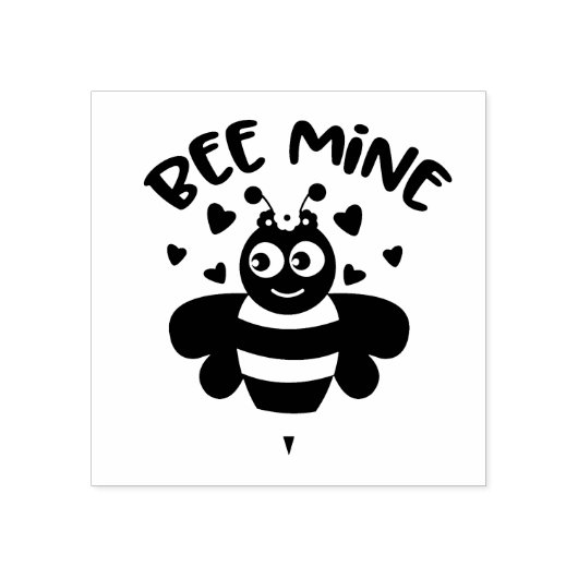 Bij mij Valentijnsdag Stempel (Afrduk)