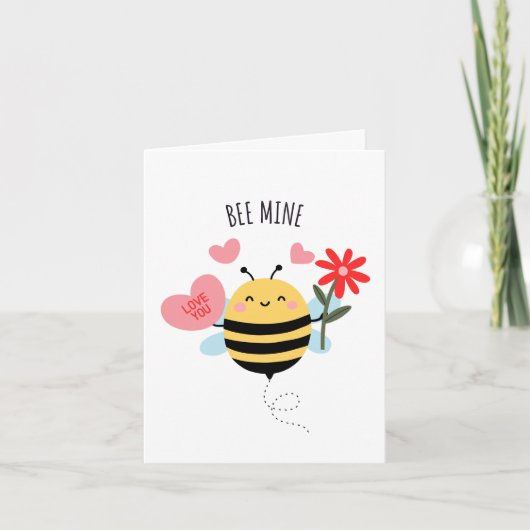 Bij Mij Valentijnskaart Kaart (Voorkant)