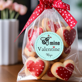Bij Mij Valentijnsnaam Favor Ronde Sticker