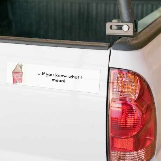 Bij mijn huis bumpersticker (Op Truck)