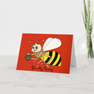 Bij Mijn Kaart van de Valentijnsdag van de Honing