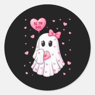 Bij mijn lieve schat Hart lieve schat spook Valent Ronde Sticker