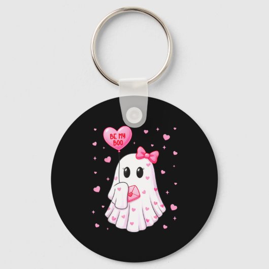 Bij mijn lieve schat hart lieve schat spook Valent Sleutelhanger (Voorkant)