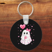 Bij mijn lieve schat hart lieve schat spook Valent Sleutelhanger (Voorkant)
