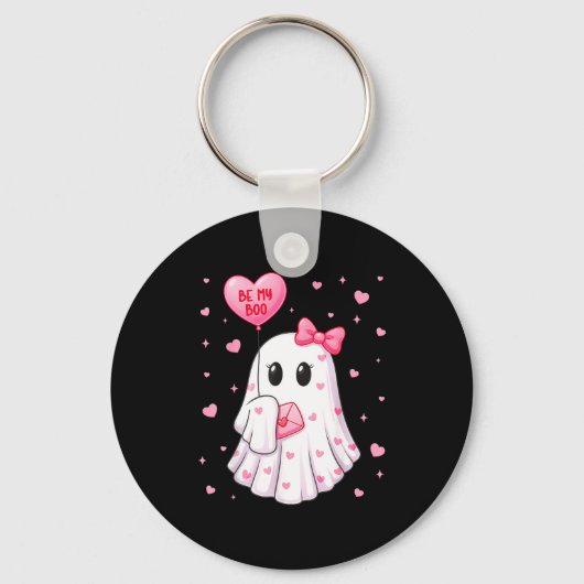 Bij mijn lieve schat hart lieve schat spook Valent Sleutelhanger (Voorkant)