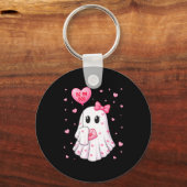 Bij mijn lieve schat hart lieve schat spook Valent Sleutelhanger (Voorkant)
