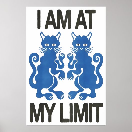 Bij mijn limiet Japanse Abstracte Bauhaus-formule Poster (Voorkant)