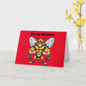 Bij mijn Valentijn ! Kaart (Gele Bloem)