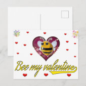 bij mijn valentijn mijn hart briefkaart (Voorkant / Achterkant)