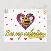 bij mijn valentijn mijn hart briefkaart (Voorkant)