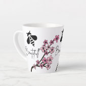 bij mooi latte mok (Linkerhoek)