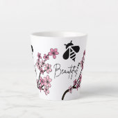 bij mooi latte mok (Voorkant)