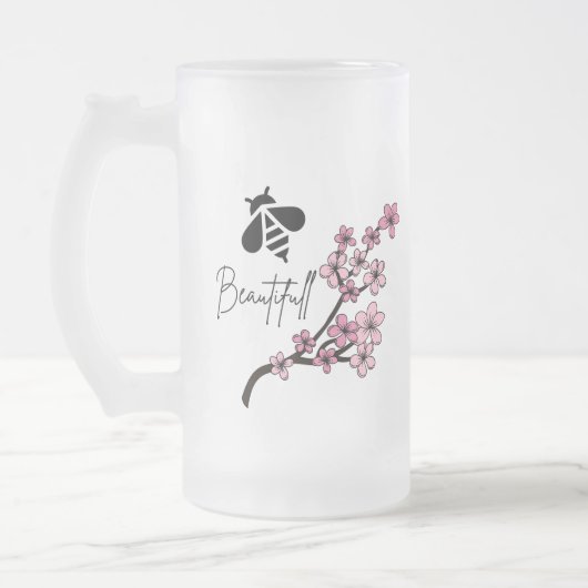 bij mooi matglas bierpul (Links)