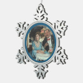 Bij Mouquins Restaurant NY - William Glackens Tin Sneeuwvlok Ornament (Rechts)