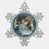 Bij Mouquins Restaurant NY - William Glackens Tin Sneeuwvlok Ornament (Voorkant)