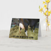 BIJ MY WHITE'S END-GET WELL KAART (Gele Bloem)