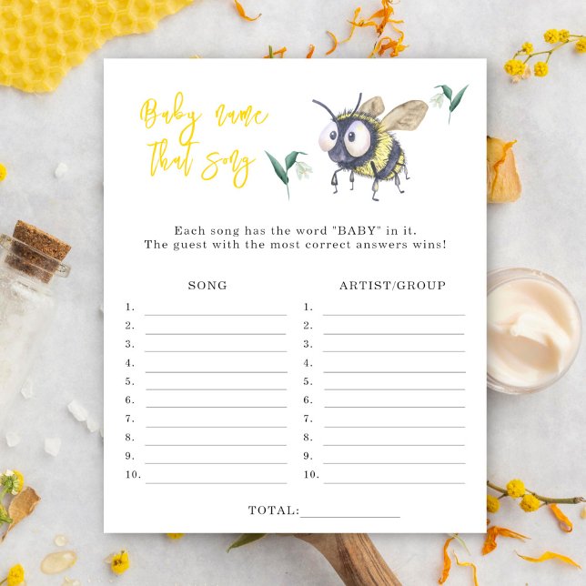 Bij - naam dat liedje baby shower spel (Creator heeft geüpload)