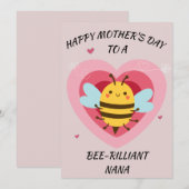 Bij-naam oma feestdagenkaart (Voorkant / Achterkant)