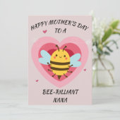 Bij-naam oma feestdagenkaart (Staand voorkant)