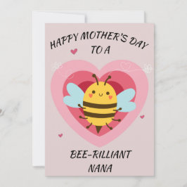 Bij-naam oma feestdagenkaart