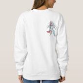 Bij nacht Anime Vrouwen Basic Sweatshirt (Achterkant)