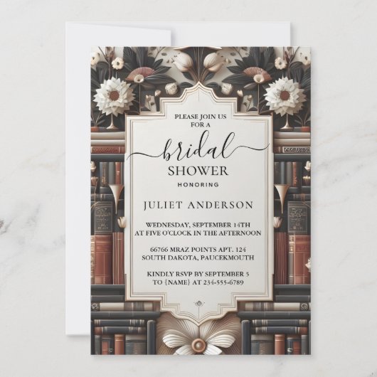 Bij Old English Retro Book Club Hoesje Vrijgezelle Kaart (Voorkant)