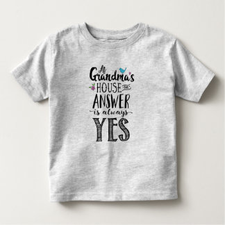 Bij oma is het antwoord altijd ja kinder shirts