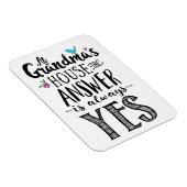 Bij oma's huis is het antwoord altijd ja! Poste Magneet (Rechterzijde)