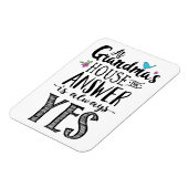 Bij oma's huis is het antwoord altijd ja! Poste Magneet (Linkerzijde)